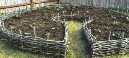 DIY Wattle Raised Garden Bed: Eco-Friendly & Rustic Backyard Project