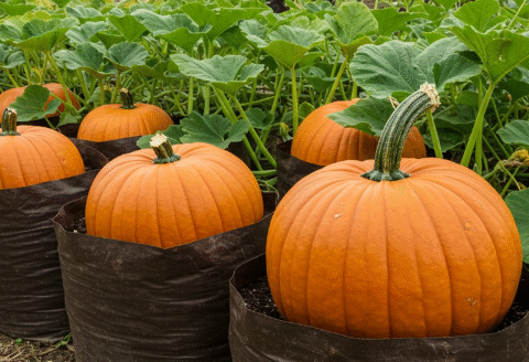 Why does growing pumpkins in soil bags produce so many fruits. Let’s explore