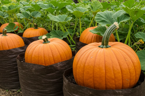 Why does growing pumpkins in soil bags produce so many fruits. Let’s explore