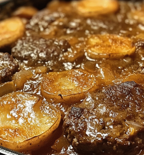 Amish Hamburger Steak Bake