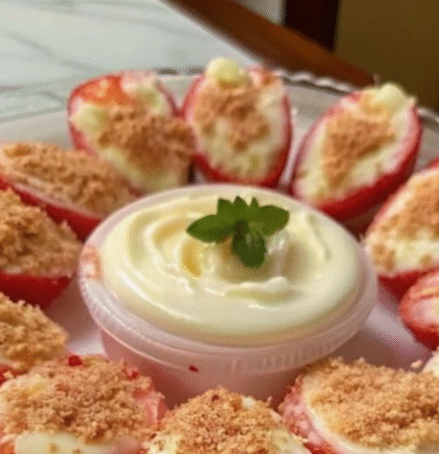 Cheesecake Deviled Strawberries