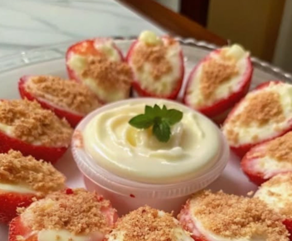 Cheesecake Deviled Strawberries