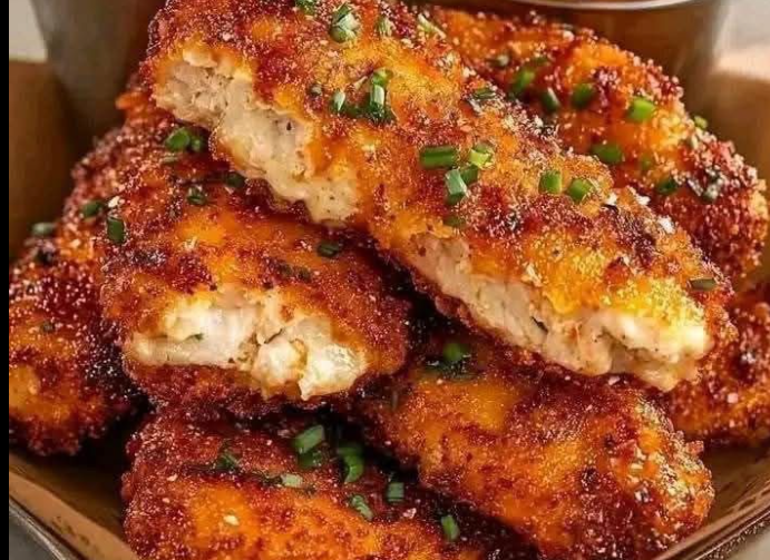 Crispy Chicken Tenders with Dipping Sauce