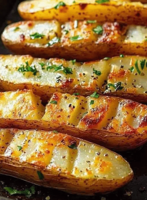 Crispy Parmesan & Herb-Roasted Potato Halves Recipe