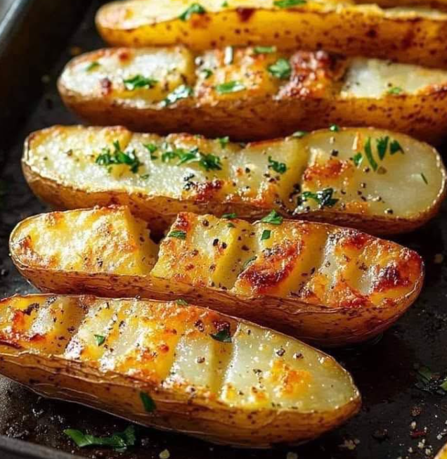 Crispy Parmesan & Herb-Roasted Potato Halves Recipe