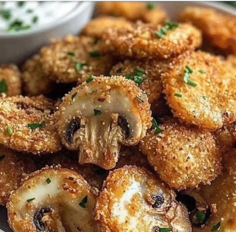 Crispy fried mushrooms