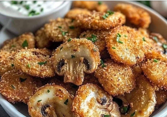 Crispy fried mushrooms