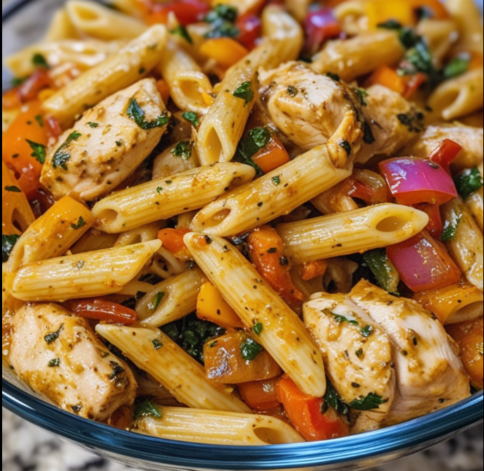 Garlic Butter Chicken Penne in Cajun Cream Sauce