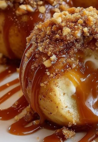 Gooey Apple Caramel Bombs