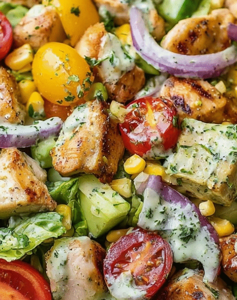 Grilled Chicken Avocado Salad