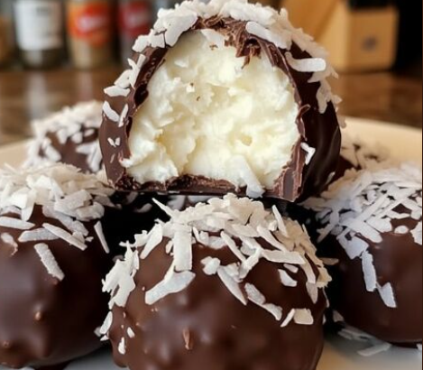 No Bake Coconut Cream Balls