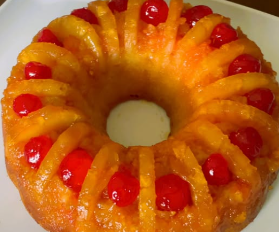 Pineapple Upside Down Bundt Cake