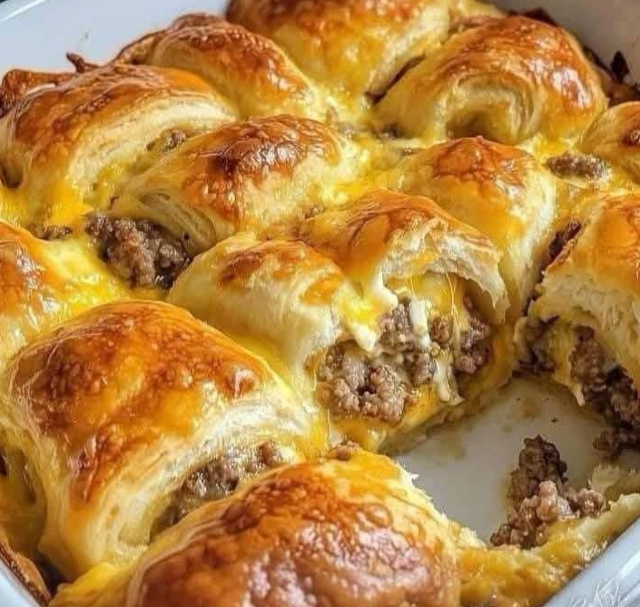Savory Breakfast Sausage Crescent Rolls
