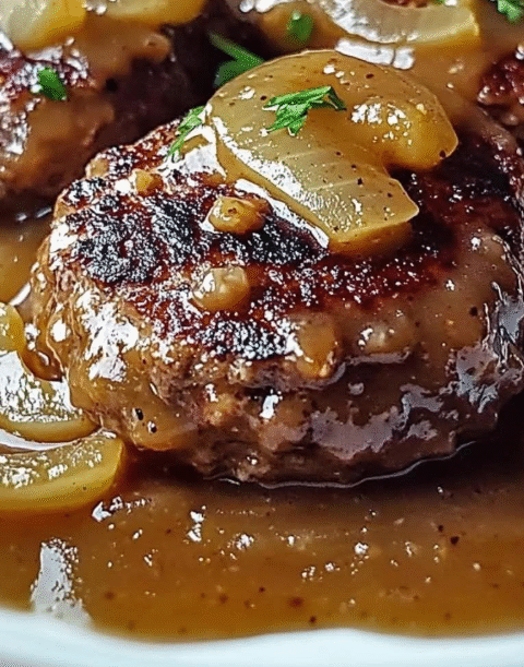Hamburger Steaks with Onion Gravy