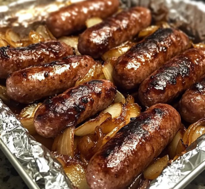 Apple & Onion Bratwurst Bake