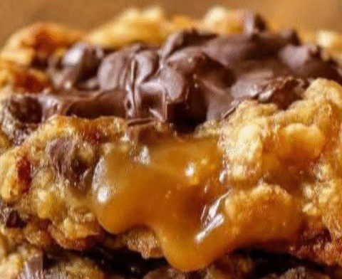 Chewy Caramel Chocolate Chip Oatmeal CookiesIngredients
