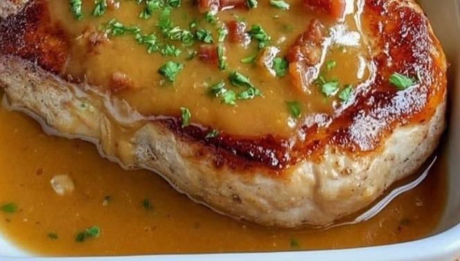 Smothered Baked Pork Chops