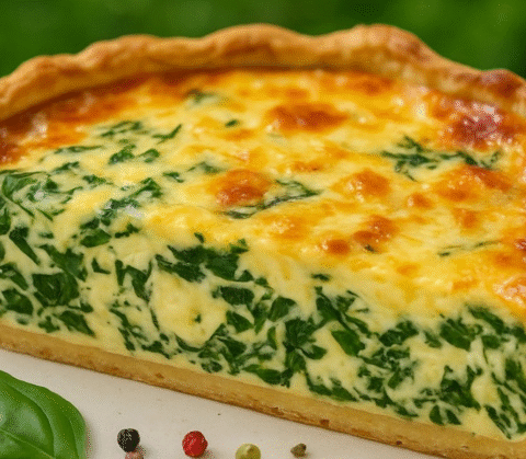 This spinach quiche is a delicious and savory dish, perfect for breakfast, brunch, or even dinner