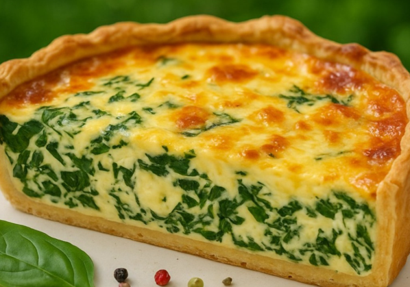 This spinach quiche is a delicious and savory dish, perfect for breakfast, brunch, or even dinner