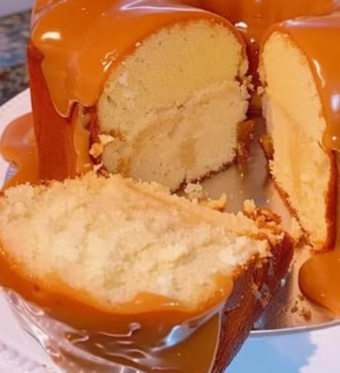 Caramel Cream Cheese Pound Cake Recipe