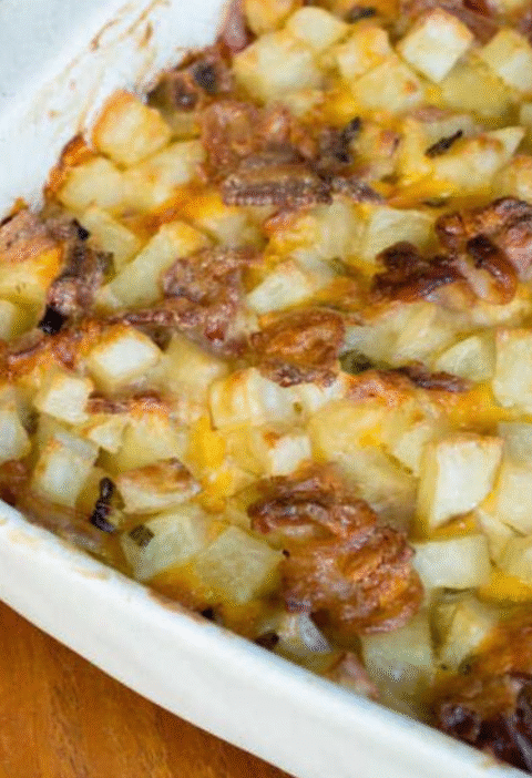 Cheesy Mississippi Mud Potatoes