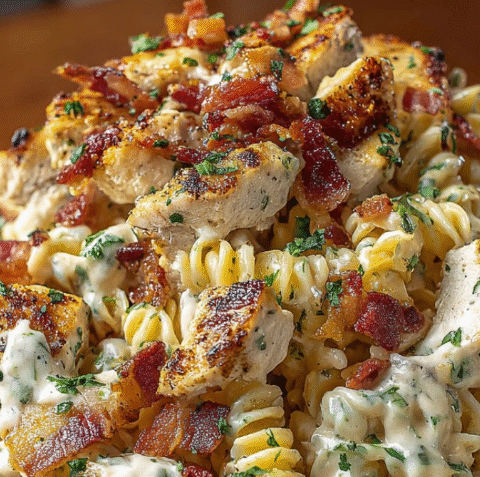 Chicken Bacon Ranch Pasta