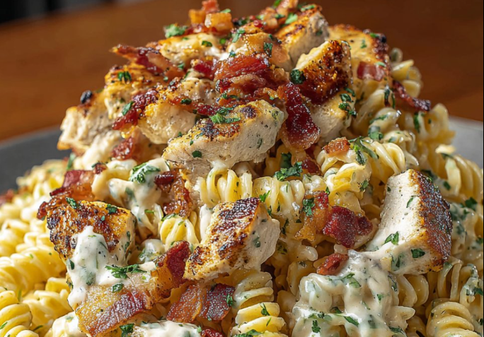Chicken Bacon Ranch Pasta