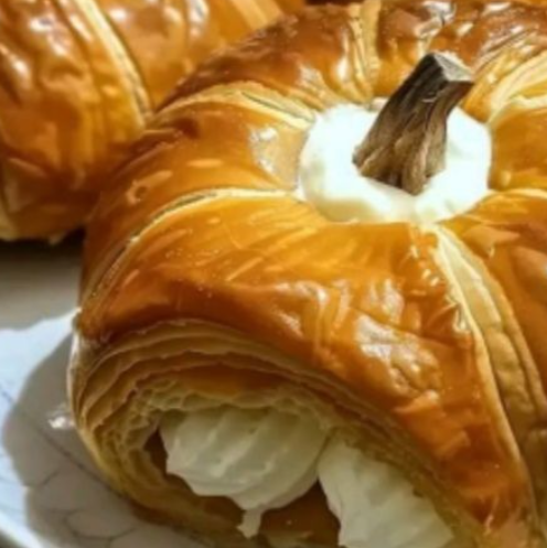 Crescent Pumpkins with Cream Cheese and Pumpkin Pie Filling