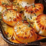 Creamy Garlic Butter Chicken & Linguine in Alfredo Sauce