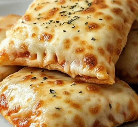 Homemade Easy Cheesy Pizza Pockets