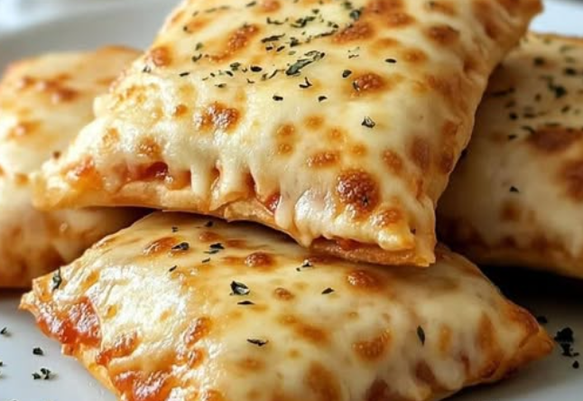 Homemade Easy Cheesy Pizza Pockets