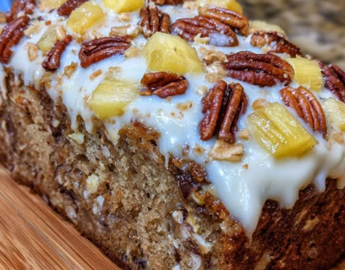 Hummingbird Bread with Heavenly Cinnamon Cream Cheese Frosting