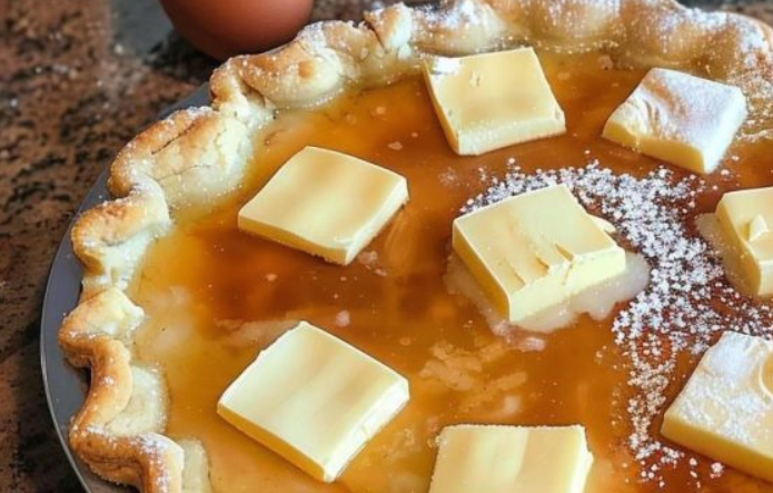 I still don’t even understand how this pie can come out so delicious with just these ingredients