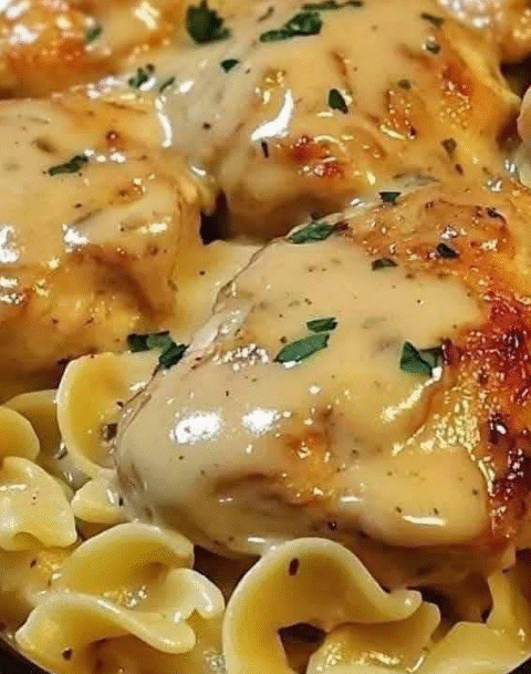 One-Pan Chicken with Buttered Noodles