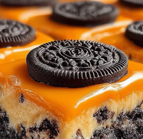 Oreo Layered Halloween Brownies