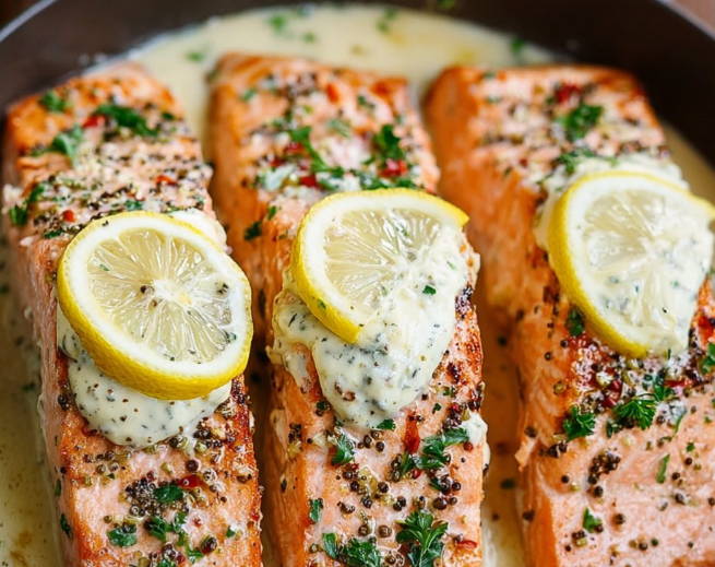 Boursin Salmon: Creamy, Herbaceous & Elegant