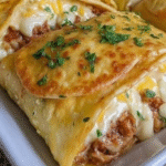 Cheesy Beef Stuffed Potatoes