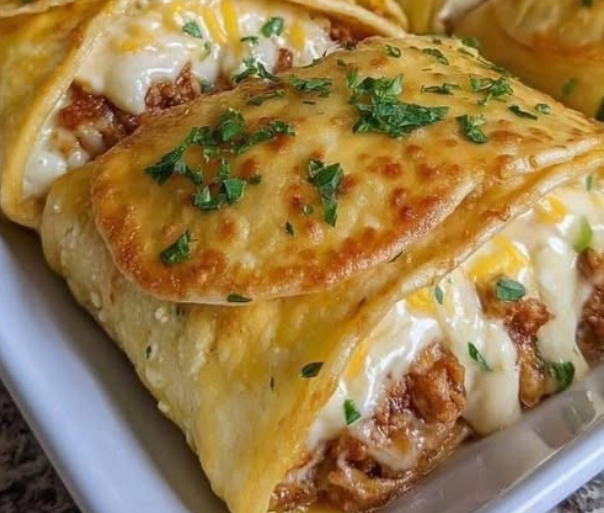 Loaded Cheesy Pocket Tacos