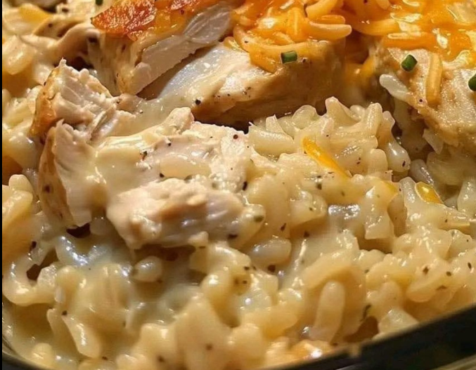 Creamy Chicken Rice Casserole: