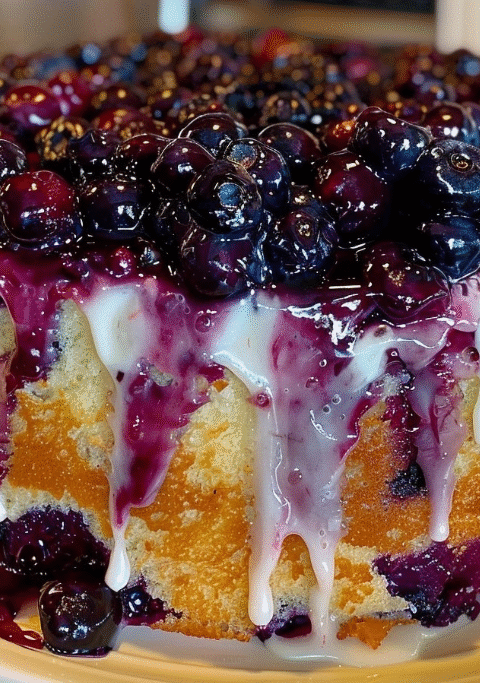 Blueberry Lemon Pound Cake – Moist, Buttery & Bursting with Flavor