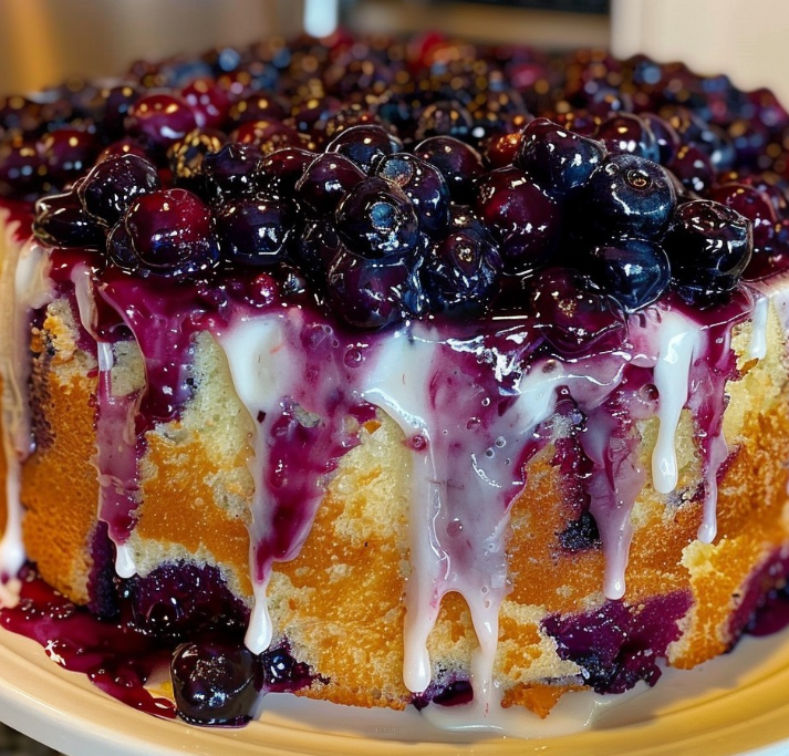 Blueberry Lemon Pound Cake – Moist, Buttery & Bursting with Flavor