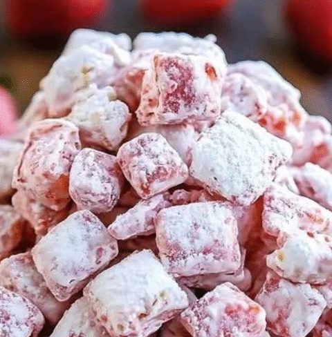 Strawberry Shortcake Puppy Chow – Sweet, Crunchy, and Addictive!