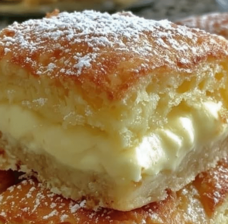 Vanilla Custard Cream Squares