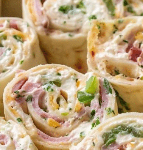 Vegetable Cream Cheese Tortilla Roll Ups