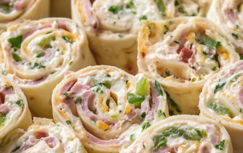 Vegetable Cream Cheese Tortilla Roll Ups