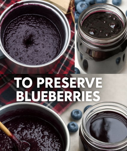 To preserve blueberries