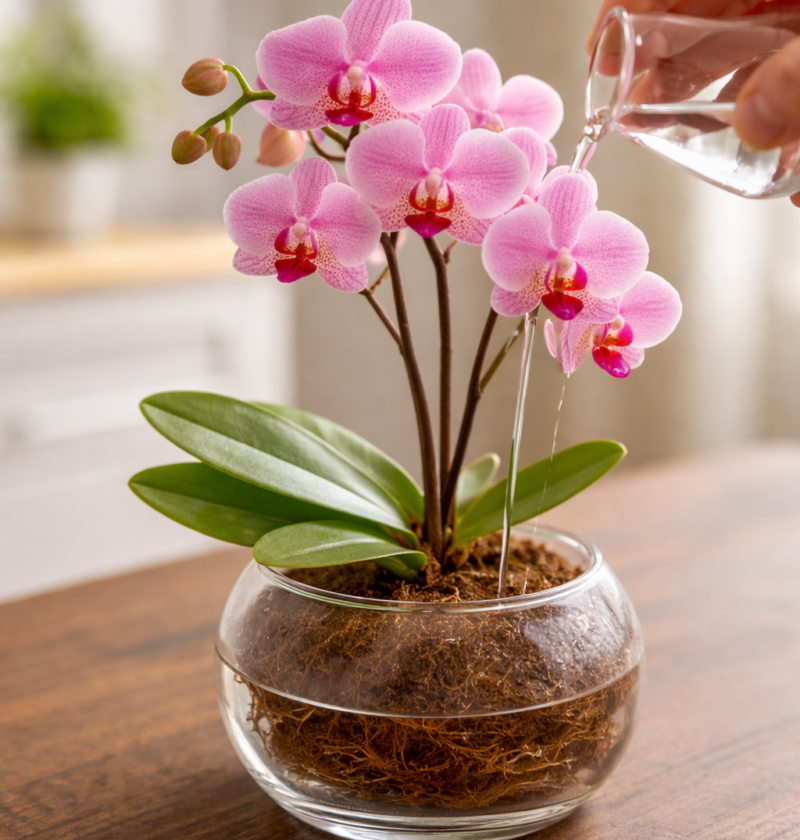 The Watering Trick That Makes Orchids Bloom Non-Stop