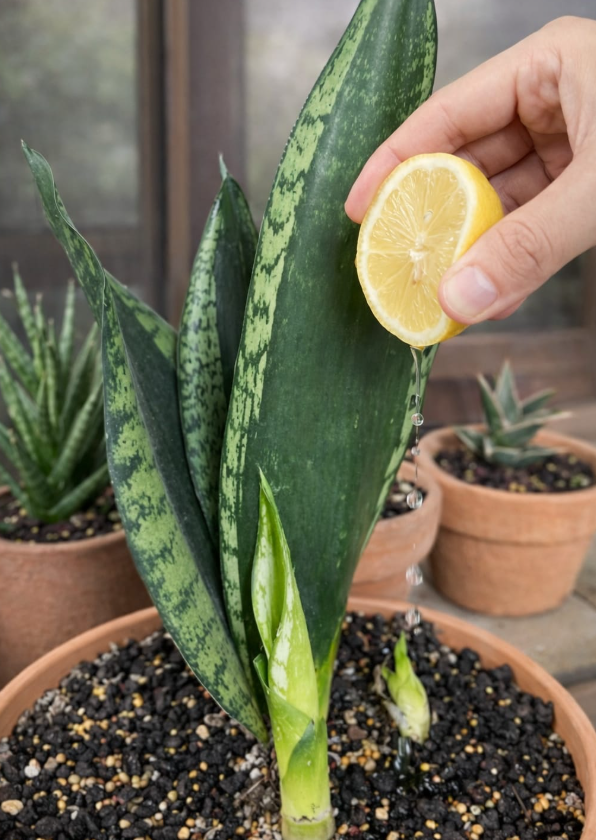 Snake Plant & Lemon Juice