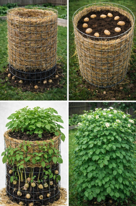 Potato Towers: Grow More Potatoes in Less Space