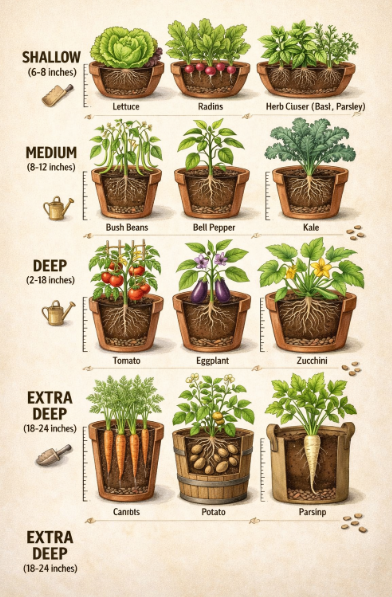 The Ultimate Guide to Container Depth for Vegetable Gardening: Why Depth Matters More Than Soil Quality